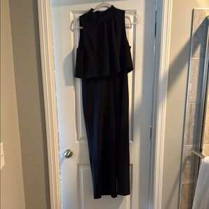 DKNY Black Sleeveless Jumpsuit